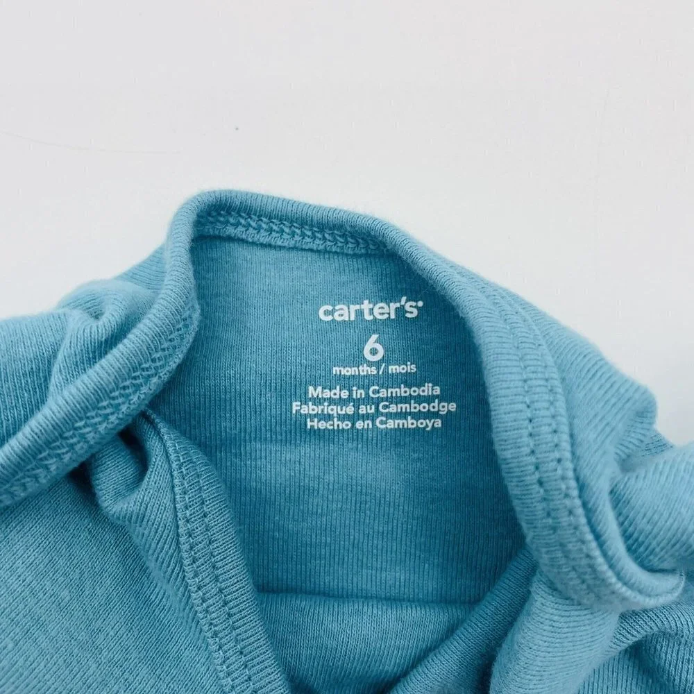 Carters Infant Boys Size 6 Months I Still Live At Home One Piece Romper Blue 212